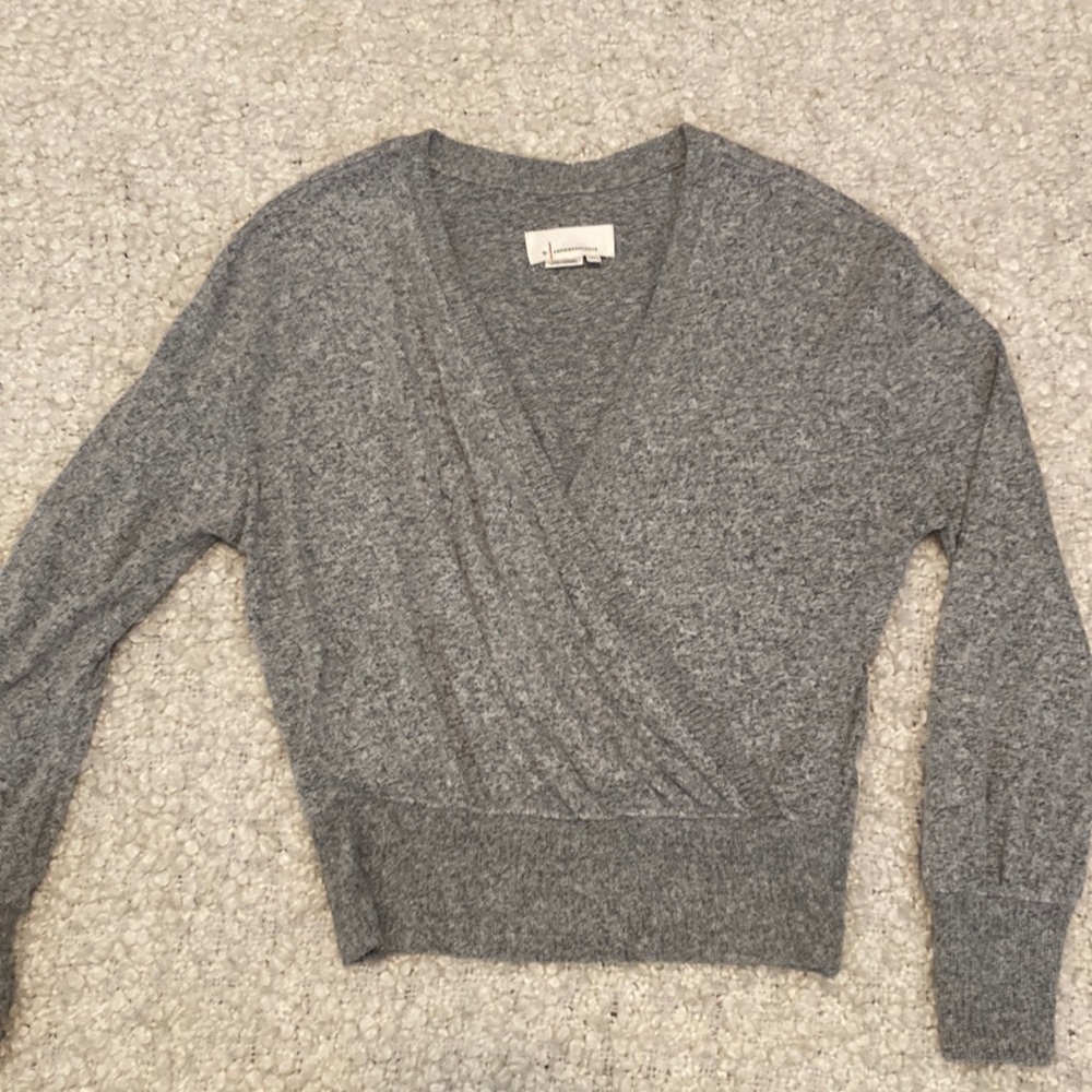 Anthropologie criss-cross/ wrap sweater